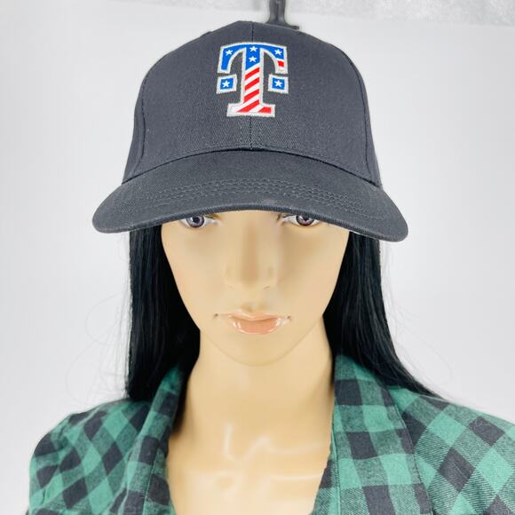 T-Mobile Black Baseball Cap / Hat with Americana "T" Logo and grey camo peak NWT - Picture 6 of 13